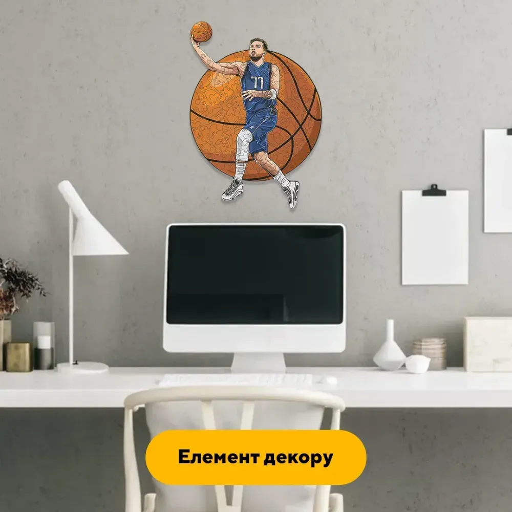 Дерев'яний фігурний пазл Лука Дончіч, А1, Картонна коробка 500+ елементів