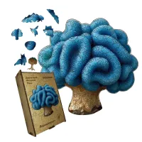 Дерев'яний фігурний пазл Лераціоміцес, А1, Картонна коробка 500+ елементів