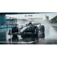 Дерев'яний фігурний пазл F1 Mercedes AMG, А4, Дерев'яна коробка 100 елементів