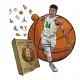 Дерев'яний фігурний пазл Янніс Адетокунбо, А1, Картонна коробка 500+ елементів