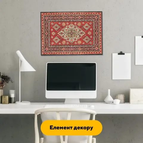 Дерев'яний фігурний пазл Святковий Килим, А3, Дерев'яна коробка 200 елементів