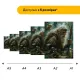 Дерев'яний фігурний пазл Лісовик, А2, Картонна коробка 300+ елементів