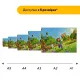 Дерев'яний фігурний пазл Minecraft (Майнкрафт) геймерський, А3, Дерев'яна коробка 200 елементів
