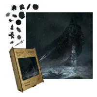 Дерев'яний фігурний пазл Темний Лицар, А2, Картонна коробка 300+ елементів