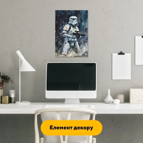 Дерев'яний фігурний пазл Штурмовик, А3, Дерев'яна коробка 200 елементів