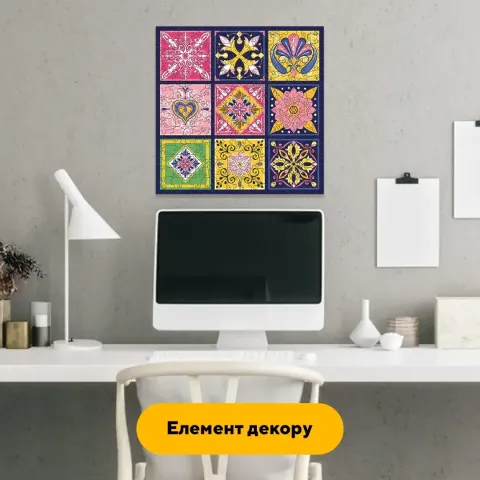 Дерев'яний фігурний пазл Плитка Таємнича, А2, Картонна коробка 300+ елементів