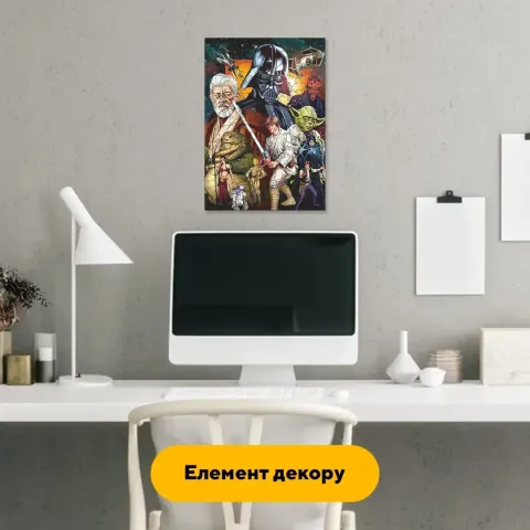 Дерев'яний фігурний пазл Зоряна Драма, А4, Картонна коробка 100 елементів