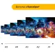 Дерев'яний фігурний пазл Зоряний Всесвіт, А1, Дерев'яна коробка 500+ елементів