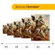 Дерев'яний фігурний пазл Клони, А1, Дерев'яна коробка 500+ елементів