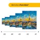 Дерев'яний фігурний пазл Ейфелева Вежа, А4, Картонна коробка 100 елементів