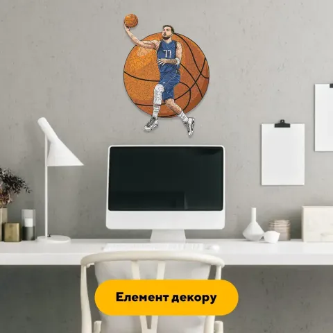 Дерев'яний фігурний пазл Лука Дончіч, А4, Картонна коробка 100 елементів