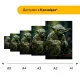 Дерев'яний фігурний пазл Мудрець Йода, А1, Дерев'яна коробка 500+ елементів