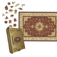 Дерев'яний фігурний пазл Килим Калейдоскоп, А1, Дерев'яна коробка 500+ елементів