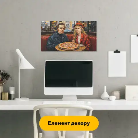 Дерев'яний фігурний пазл Побачення Шевченка і Лесі, А4, Картонна коробка 100 елементів