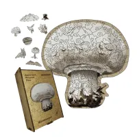 Дерев'яний фігурний пазл Шампіньйон, А4, Картонна коробка 100 елементів