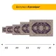Дерев'яний фігурний пазл Фіалковий Килим, А5, Картонна коробка 35 елементів