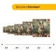 Дерев'яний фігурний пазл Милий Вухань, А1, Дерев'яна коробка 500+ елементів