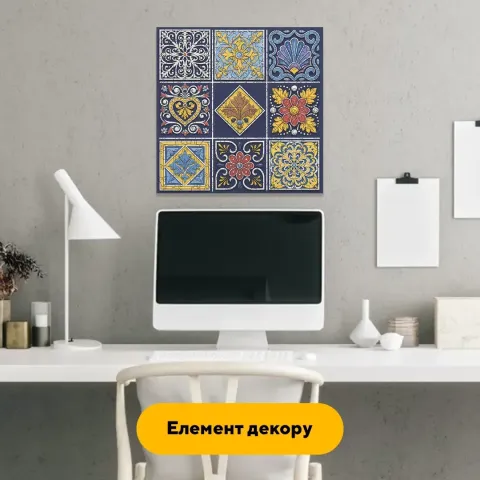 Дерев'яний фігурний пазл Плитка Загадкова, А4, Картонна коробка 100 елементів