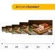Дерев'яний фігурний пазл Запашне Сало, А1, Дерев'яна коробка 500+ елементів