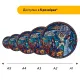 Дерев'яний фігурний пазл Зоряна Мозаїка, А1, Дерев'яна коробка 500+ елементів