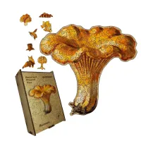 Дерев'яний фігурний пазл Лисички, А5, Картонна коробка 35 елементів