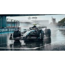 Дерев'яний фігурний пазл F1 Mercedes AMG, А5, Картонна коробка 35 елементів
