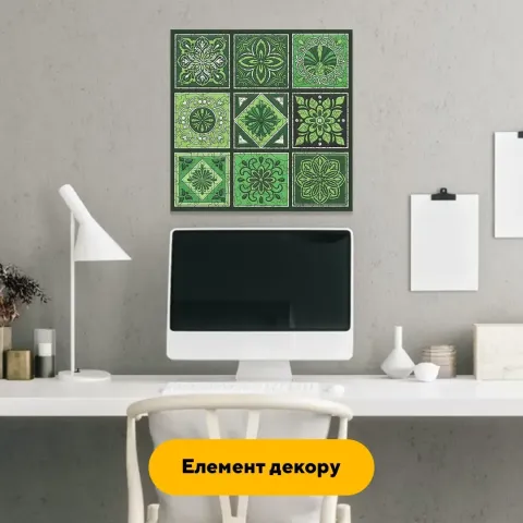 Дерев'яний фігурний пазл Плитка Чарівна, А5, Картонна коробка 35 елементів