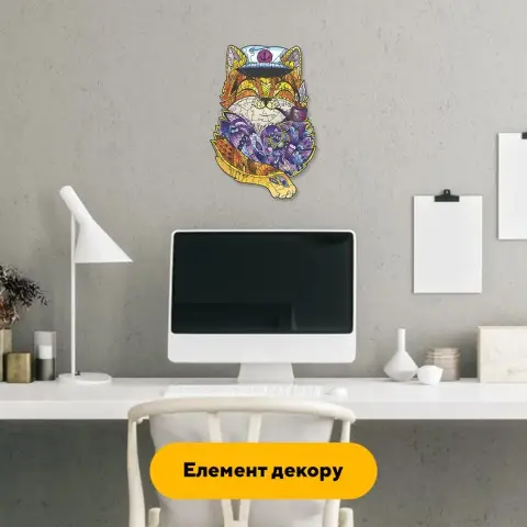 Пазл дерев'яний Капітан Кіт, А4, Картонна коробка 100 елементів