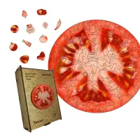 Дерев'яний фігурний пазл Томат, А2, Дерев'яна коробка 300+ елементів