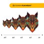 Пазл дерев'яний Загадковий Лис, А5, Дерев'яна коробка 35 елементів