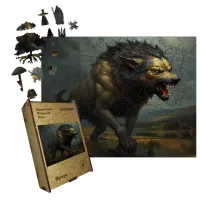 Дерев'яний фігурний пазл Ярчук, А5, Картонна коробка 35 елементів