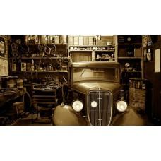 Дерев'яний фігурний пазл Car, Garage, А5, Картонна коробка 35 елементів