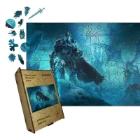 Дерев'яний фігурний пазл Крижаний Король, А3, Дерев'яна коробка 200 елементів