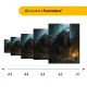 Дерев'яний фігурний пазл Годованець, А3, Дерев'яна коробка 200 елементів