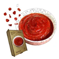 Дерев'яний фігурний пазл Замачау, А3, Дерев'яна коробка 200 елементів