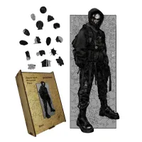 Дерев'яний фігурний пазл Вілл Грейсон ІІІ Диявольська Ніч, А3, Дерев'яна коробка 200 елементів