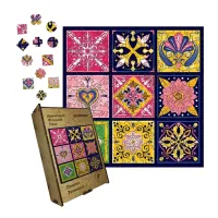 Дерев'яний фігурний пазл Плитка Таємнича, А3, Дерев'яна коробка 200 елементів