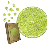 Дерев'яний фігурний пазл Лайм, А4, Дерев'яна коробка 100 елементів