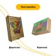 Пазл дерев'яний Сім'я Слоників, А4, Дерев'яна коробка 100 елементів