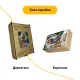 Дерев'яний фігурний пазл Сікстинська Мадонна, А4, Дерев'яна коробка 100 елементів