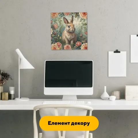 Дерев'яний фігурний пазл Милий Вухань, А4, Дерев'яна коробка 100 елементів