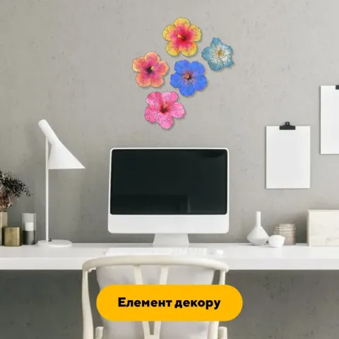 Дерев'яний фігурний пазл композиція Райський Букет, А5, Дерев'яна коробка 35 елементів