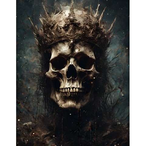 Дерев'яний класичний пазл Череп короля піратів, А3, Дерев'яна коробка 200 елементів