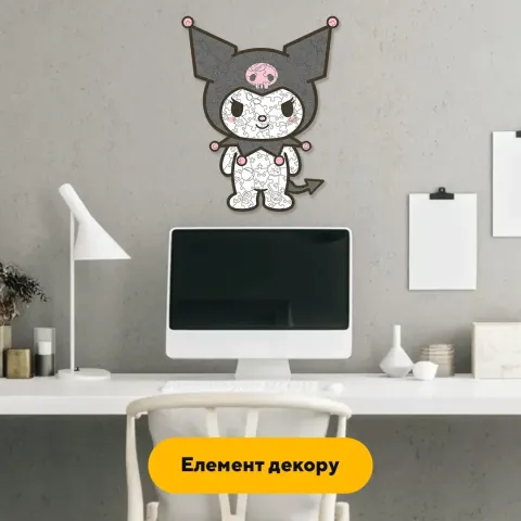 Дерев'яний фігурний пазл Куромі, А1, Дерев'яна коробка 500+ елементів