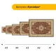 Дерев'яний фігурний пазл Килим Калейдоскоп, А5, Дерев'яна коробка 35 елементів