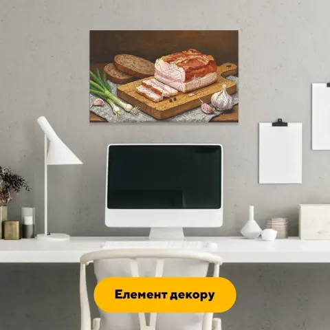 Дерев'яний фігурний пазл Запашне Сало, А5, Дерев'яна коробка 35 елементів