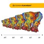 Пазл дерев'яний Сім'я Слоників, А5, Дерев'яна коробка 35 елементів