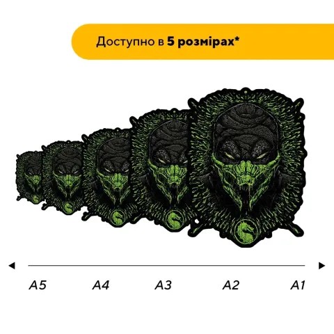 Дерев'яний фігурний пазл МК Рептилія, А5, Дерев'яна коробка 35 елементів