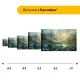 Дерев'яний фігурний пазл Райська Долина, А1, Дерев'яна коробка 500+ елементів