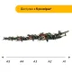 Дерев'яний фігурний пазл Бомбарділо Крокоділо, А1, Картонна коробка 500+ елементів